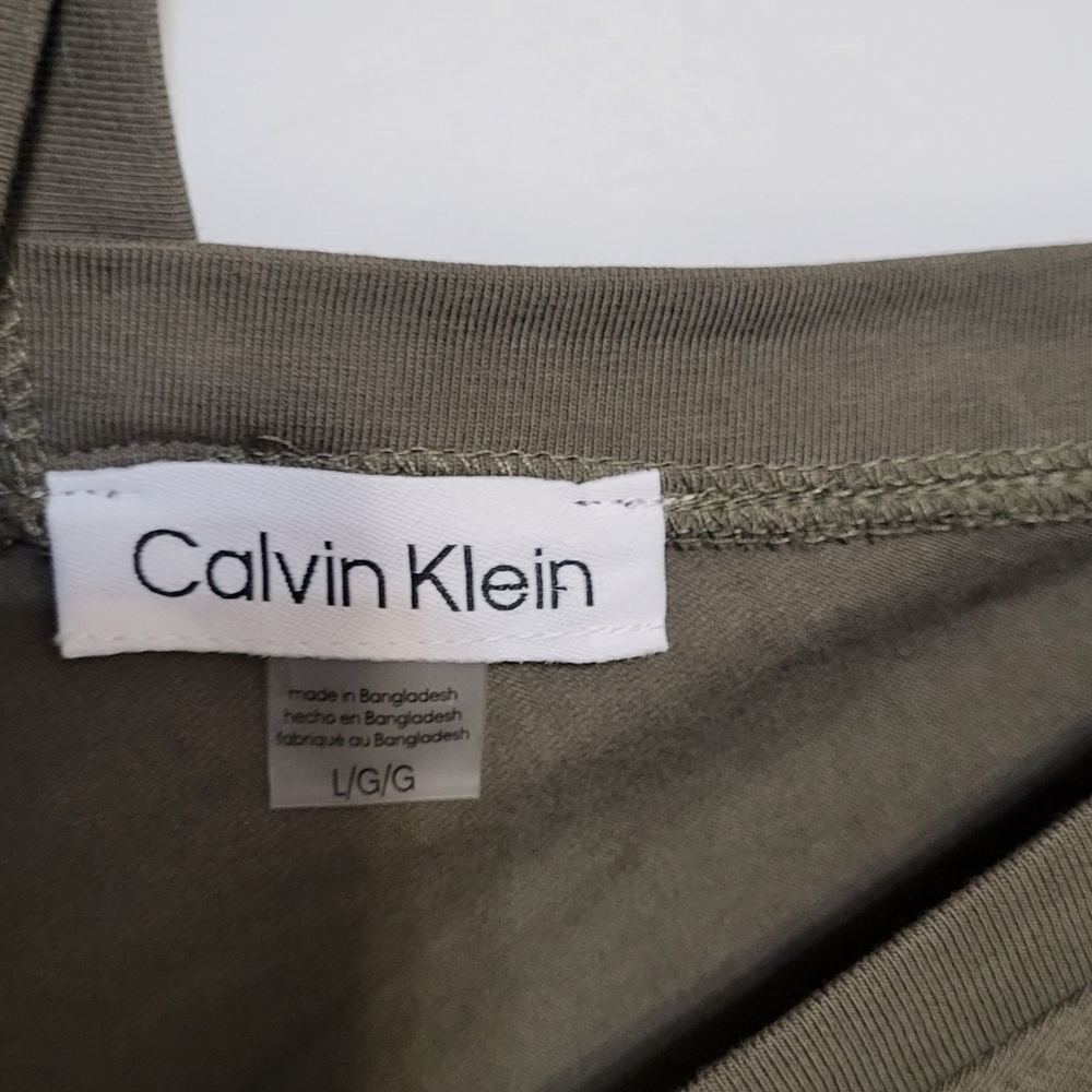 Calvin Klein Olive Green Sleeveless V-Neck Jumpsuit Size Large NWT - Picture 3 of 15